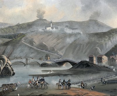 De Slag om Millesimo door Giuseppe Pietro Bagetti