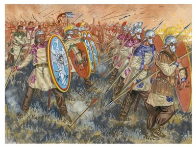 Slag bij Adrianopel (Hadrianopolis) door Giuseppe Rava