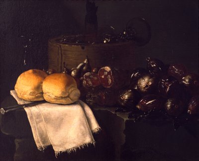 Binnen in de keuken, door Giuseppe Recco door Giuseppe Recco