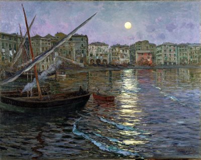 Poesia Lunare Haven in het maanlicht door Giuseppe Sacheri