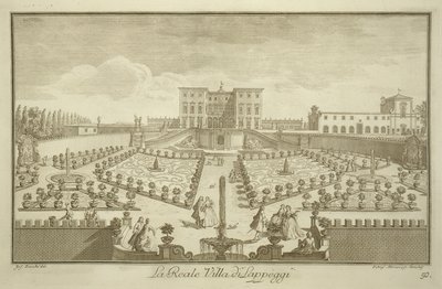 Villa Lappeggi, uit Uitzichten van Toscane door Giuseppe Zocchi
