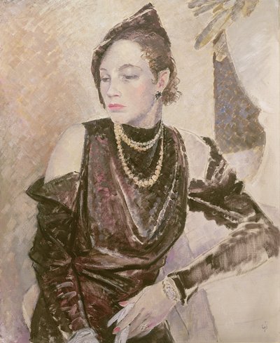 Miss Gwendolen Cleaver, 1933 door Glyn Warren Philpot