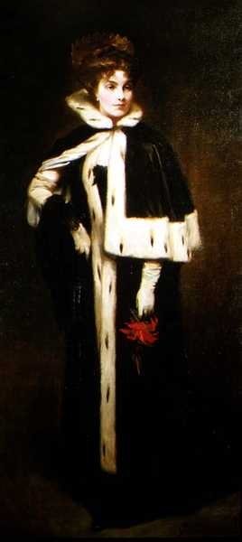 Portret van mevrouw Jean Ewing Fitzwilliam door Glyn Warren Philpot