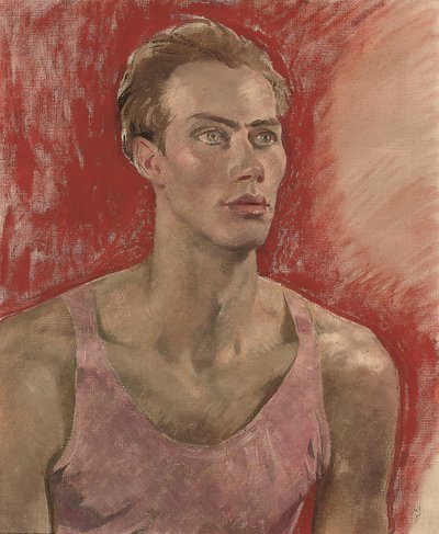 Portret van een jonge man door Glyn Warren Philpot