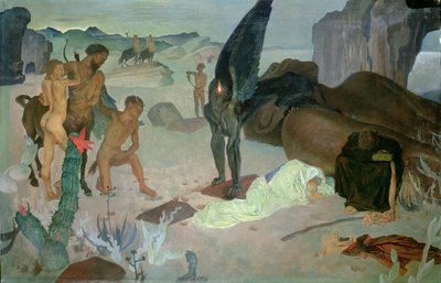 Rust tijdens de vlucht naar Egypte, c.1922 door Glyn Warren Philpot