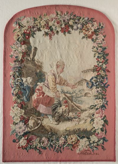 Vuur scherm paneel, ca. 1775 door Gobelins Jacques Neilson