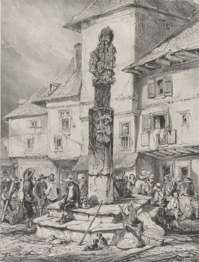 Croix de Chaudesaigues door Godefroy Engelmann