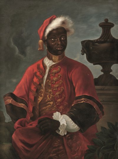Portret van een heer in livrei door Godfrey (follower of) Kneller