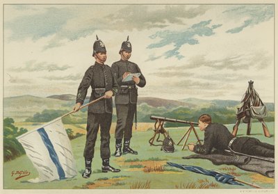 De 1e Middlesex (Victoria Rifles) Vrijwilligers, 4e Vrijwilligersbataljon Kings Royal Rifle Corps door Godfrey Douglas Giles