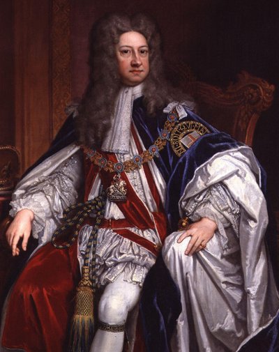 Koning George I door Godfrey Kneller