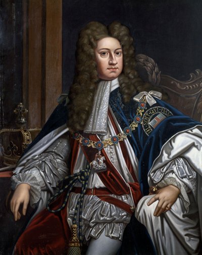 Portret van George I, Koning van Groot-Brittannië (1660-1727) door Godfrey Kneller