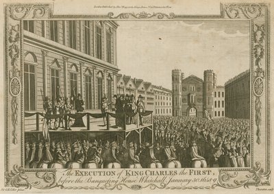 De executie van koning Karel I voor het Bankethuis, Whitehall, 30 januari 1649 door Godfrey Kneller