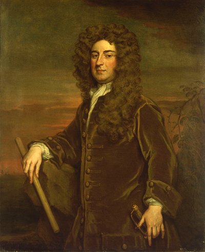 Vice-admiraal John Graydon (circa 1666-1726), laat 17e tot begin 18e eeuw door Godfrey Kneller