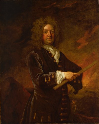 Vice-admiraal Sir John Leake (1656-1720) door Godfrey Kneller