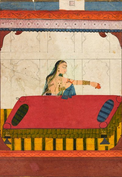 Een verlaten minnaar, fragment uit een Rasamanjari door Golu