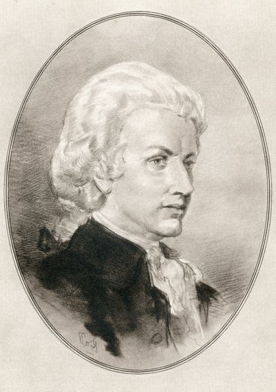 Wolfgang Amadeus Mozart, uit Living Biographies of Great Composers door Gordon Ross