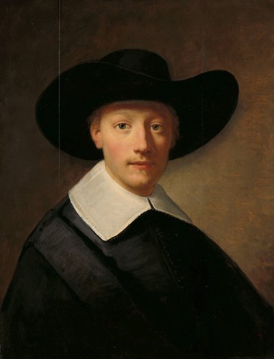 Portret van een man, traditioneel bekend als Gozen Centen (1611/12-1677) door Govert Flinck
