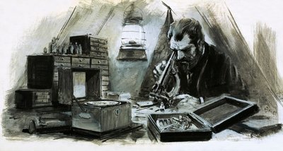 Alexander Humboldt was een ontdekkingsreiziger van aanzienlijke rijkdom (gouache op papier) door Graham Coton
