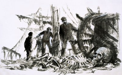 De Marlborough verdween in 1890 en werd bijna een kwart eeuw lang niet ontdekt (gouache op papier) door Graham Coton