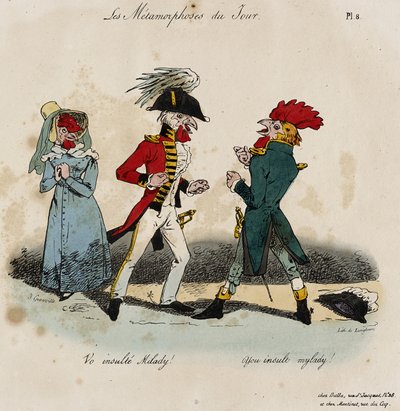 De Metamorfosen van de Dag, Nr. 8 door Grandville