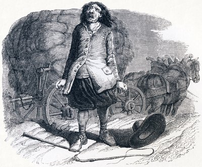 De modderige wagenmaker - Fabels van La Fontaine door Grandville