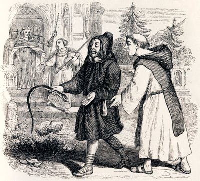 De herder en de koning (Le berger et le roi) - Fabels van La Fontaine door Grandville