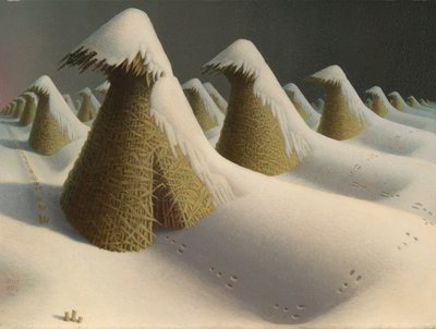 Januari door Grant Wood