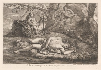 Narcissus en Echo door Gérard Audran