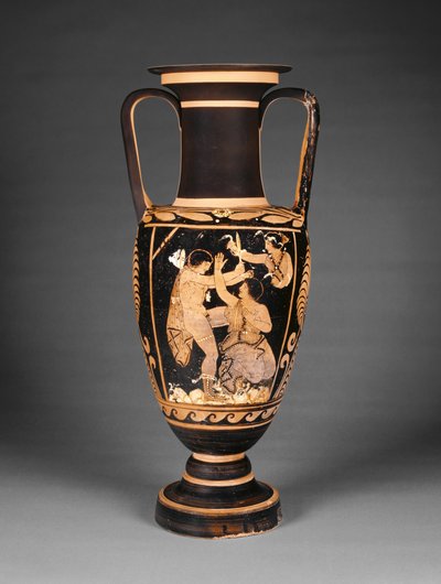 Paestan roodfiguren nekamfoor, ca. 340 v.Chr. door Greek