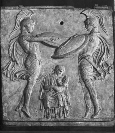 Plaque Campana, Dans van de Curetes, uit Myrina, Klein-Azië door Greek