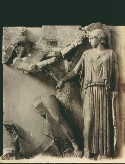 De werken van Hercules, metope van de tempel van Zeus in Olympia, c.470-457 v.Chr. door Greek