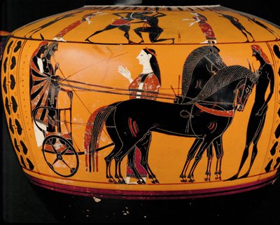 Vertrek van de krijger in een aurige ... door Greek Greek