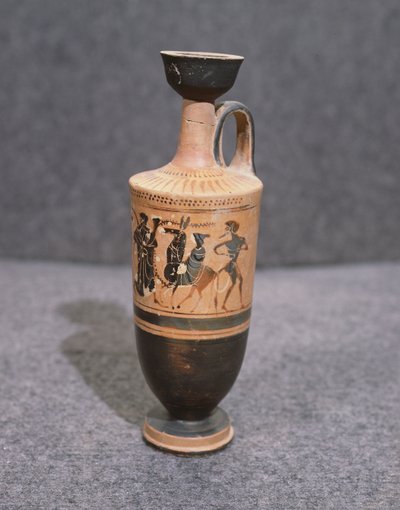 Lekythos, Vibo Valentia (Hipponion) (keramiek) door Greek School