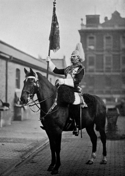 Squadron Corporal Major van de 1st Life Guards met standaard, 1896 door Gregory and Co