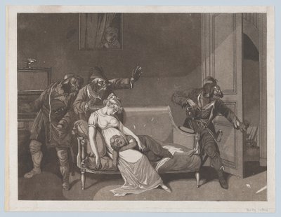 Eerste Scène van Dieven, ca. 1805 door Gror