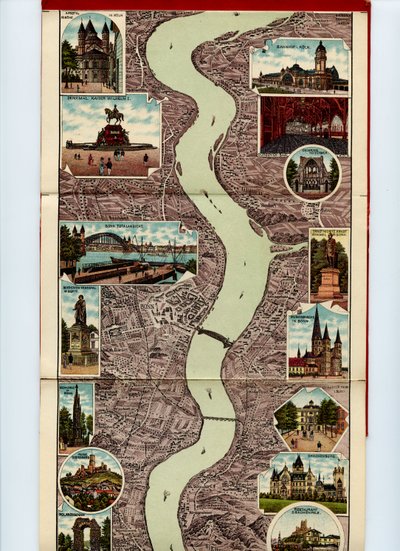 Laatste Rijnpanorama van Mainz 01 door Grossh. S. Hofbuchbinderei u. Albumfabrik Eisenach Photo.Lithogr. v. Wilh.Schülz