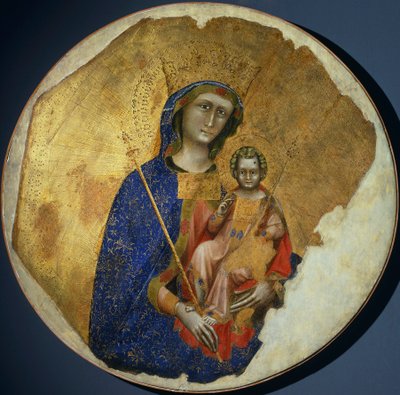 Madonna met Kind door Guariento di Arpo