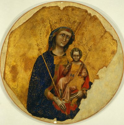 Madonna met Kind door Guariento di Arpo