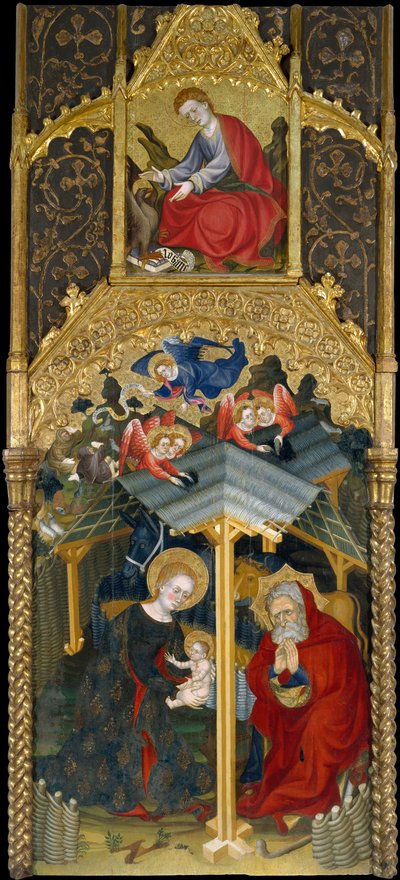 Geboorte en Johannes de Evangelist door Guerau Gener