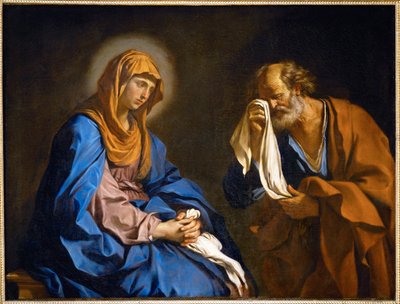 Les larmes de St. Pierre - Sint-Pieters tranen ... door Guercino (1591-1666)