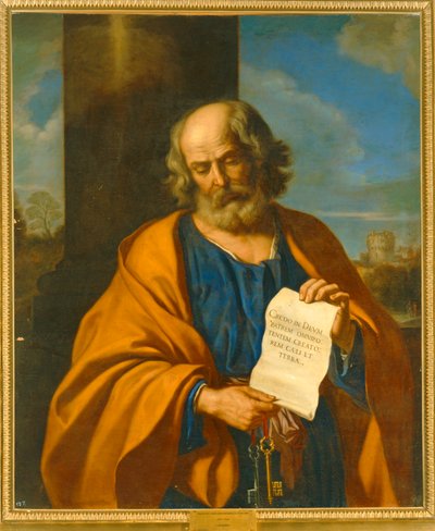 Sint Peter. 10014671 ... door Guercino (1591-1666)