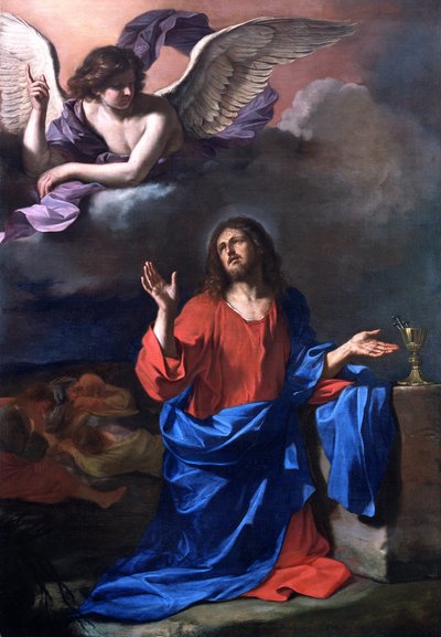 De lijdensweg in de tuin door Guercino (1591-1666)