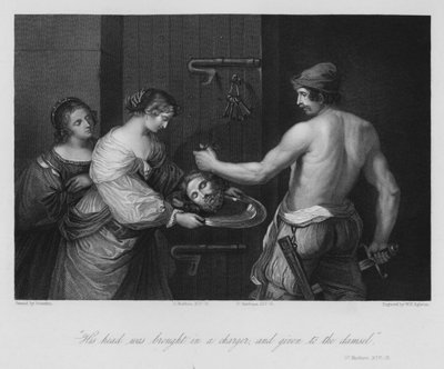 Dood van Johannes de Doper, Matteüs XIV door Guercino