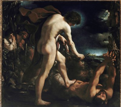 Apollo en Marsyas door Guercino
