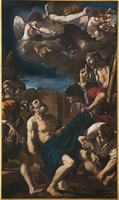 Het martelaarschap van Sint Petrus door Guercino