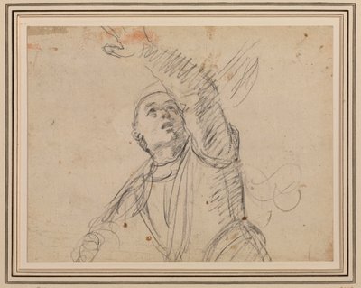 Guercino - Een soldaat, naar de soldaat in An. Carracci