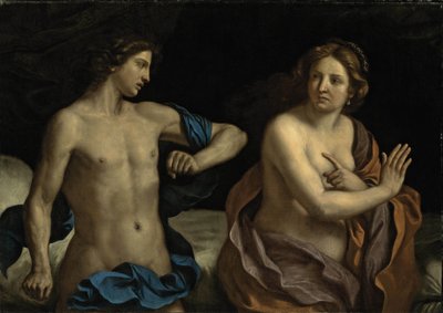 Guercino - Amnon en Tamar door Guercino