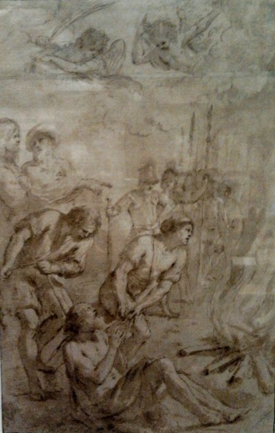 Martelaarschap van St. Barnabas. door Guercino