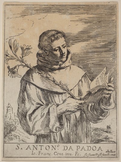 De heilige Antonius van Padua door Guercino