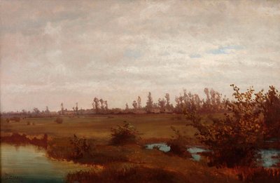 November Moerassen aan de Sile, 1870s door Guglielmo Ciardi